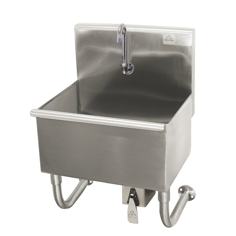 Advance Tabco Knee Valve 22'' x 17.5'' Wall Mounted Service Sink with